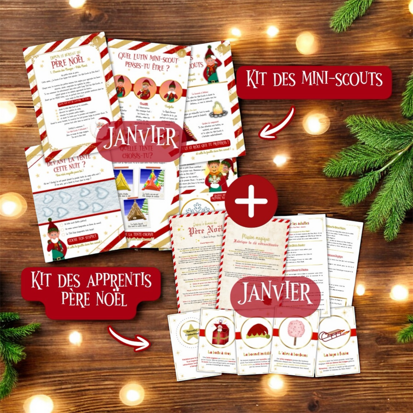 PACK DUO mensuel : Mini-scouts & apprenti Père Noël.