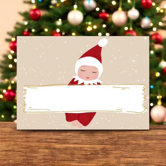Carte "Indice du Jour – Bébé Lutin" (Réutilisable)