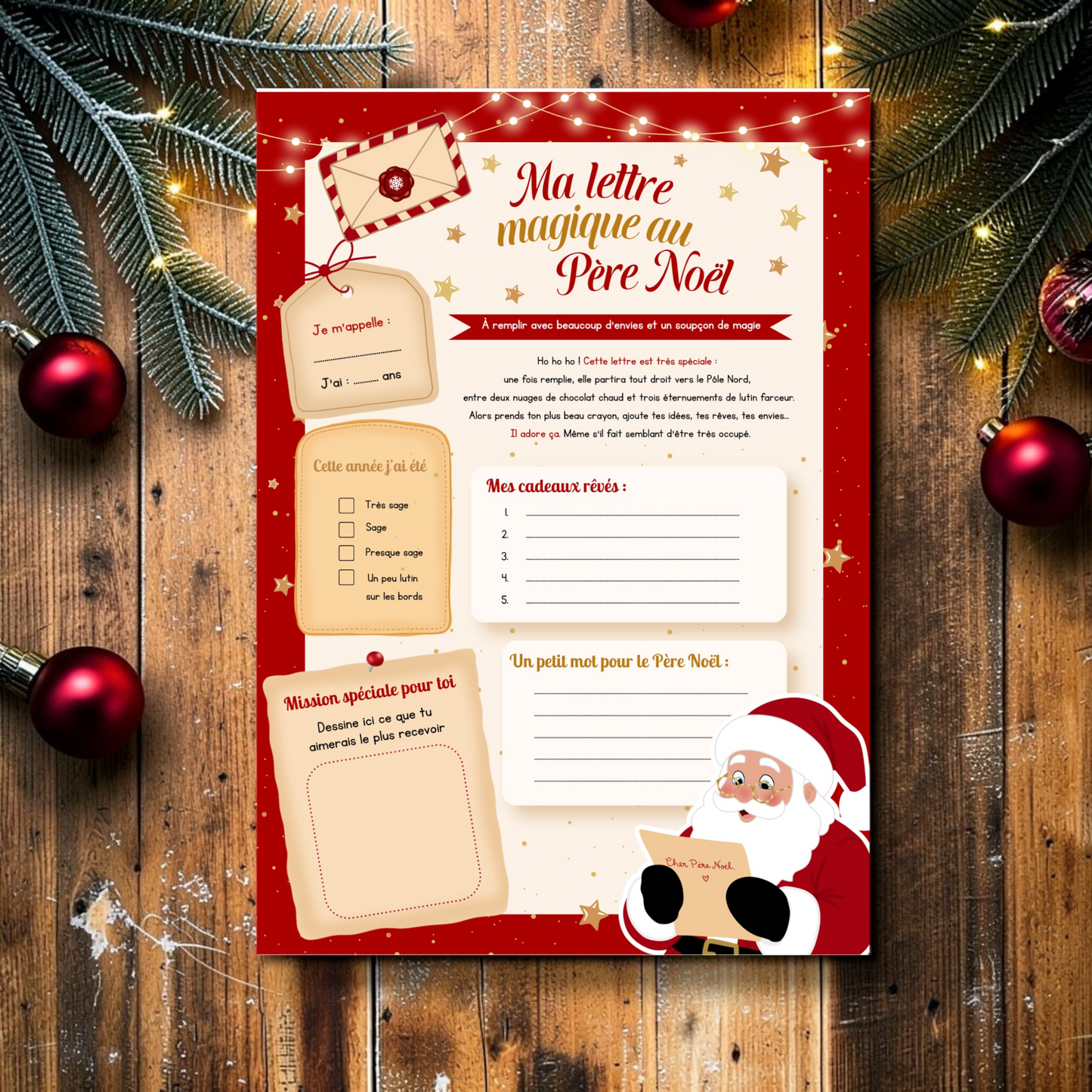 Ma liste au Père Noël